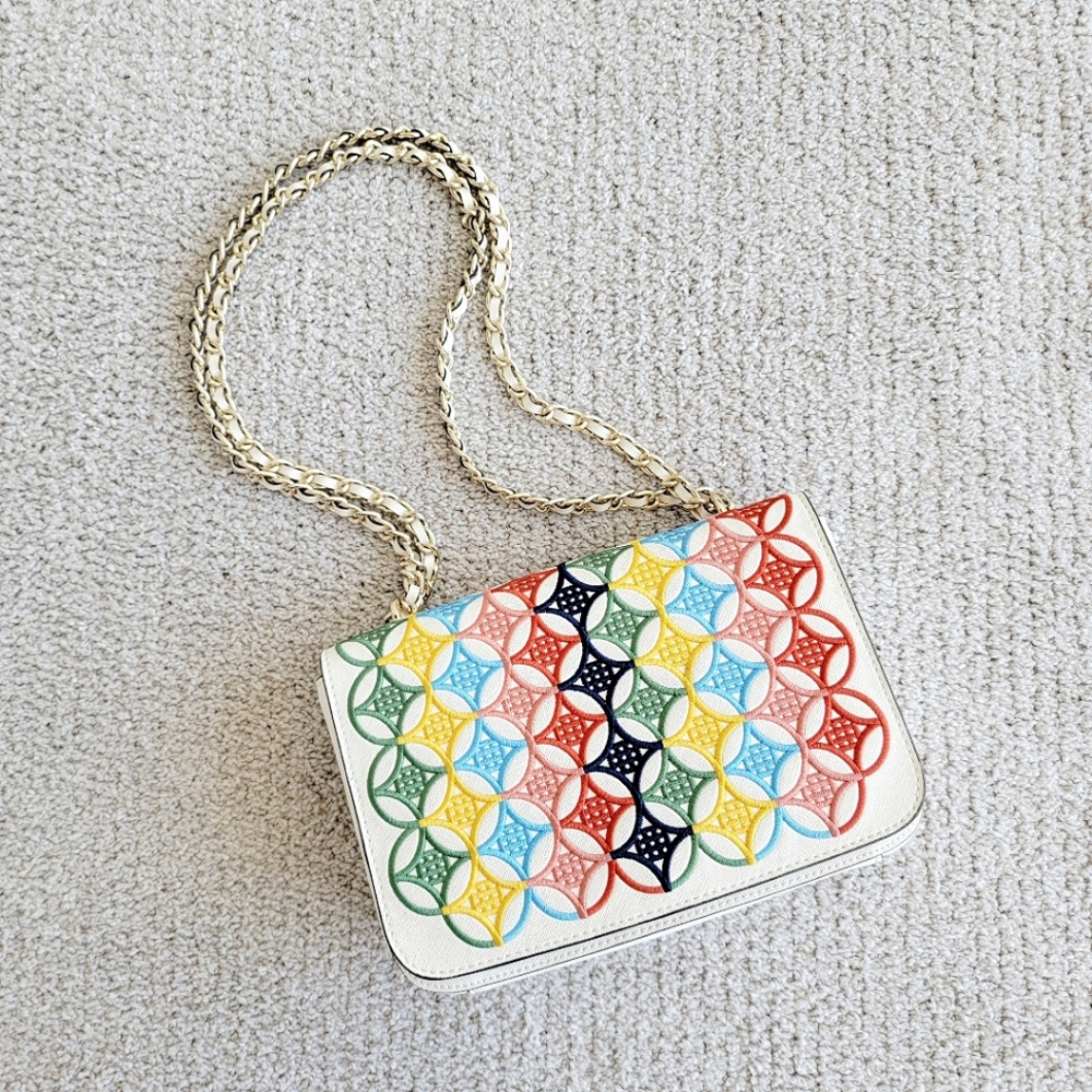 Tory Burch embroidered shoulder bag